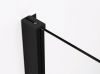 Ronal ścianka boczna 70x200 cm, szkło przezroczyste, profile BLACK LINE czarny mat TOPF20700607